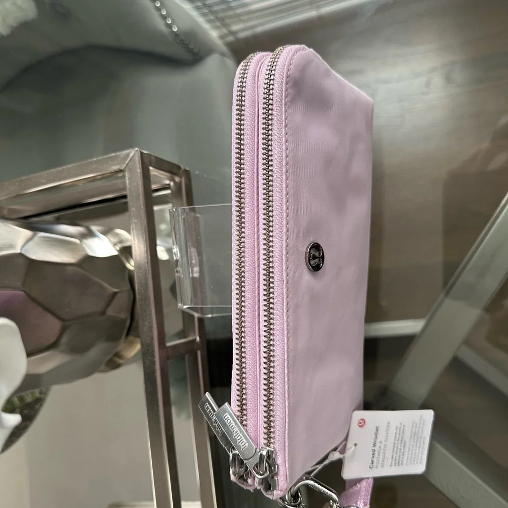 Lululemon Athletica Pink Curved Wristlet - Picture 4 of 6
